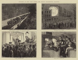 Schetsen in New York tijdens de recente presidentsverkiezingen